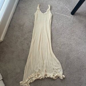NAKD Fashion Cream Knit Maxi Dress